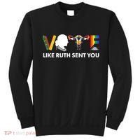 Vote Like Ruth Sent You Uterus Feminist Lgbt Sweatshirt thumb 0