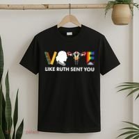 Vote Like Ruth Sent You Uterus Feminist Lgbt T-Shirt thumb 2