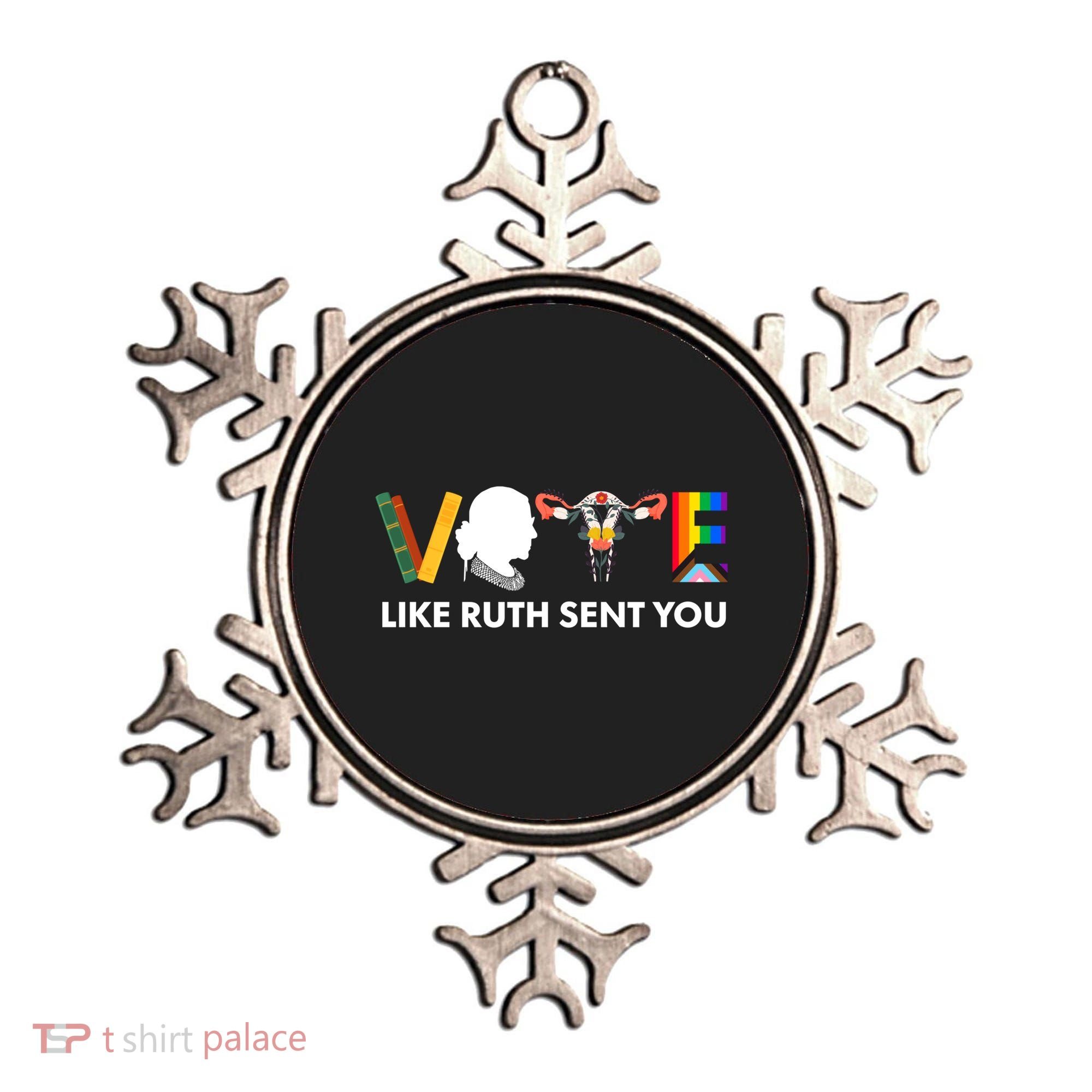 Vote Like Ruth Sent You Uterus Feminist Lgbt Ornament
