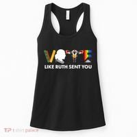 Vote Like Ruth Sent You Uterus Feminist Lgbt Women's Tank Top thumb 0