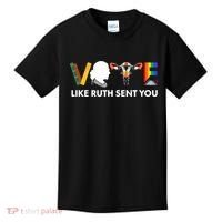 Vote Like Ruth Sent You Uterus Feminist Lgbt Kids T-Shirt thumb 0