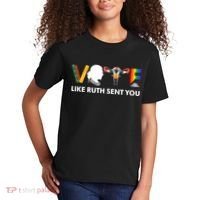 Vote Like Ruth Sent You Uterus Feminist Lgbt Kids T-Shirt thumb 2