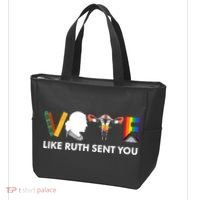 Vote Like Ruth Sent You Uterus Feminist Lgbt Tote Bag thumb 3