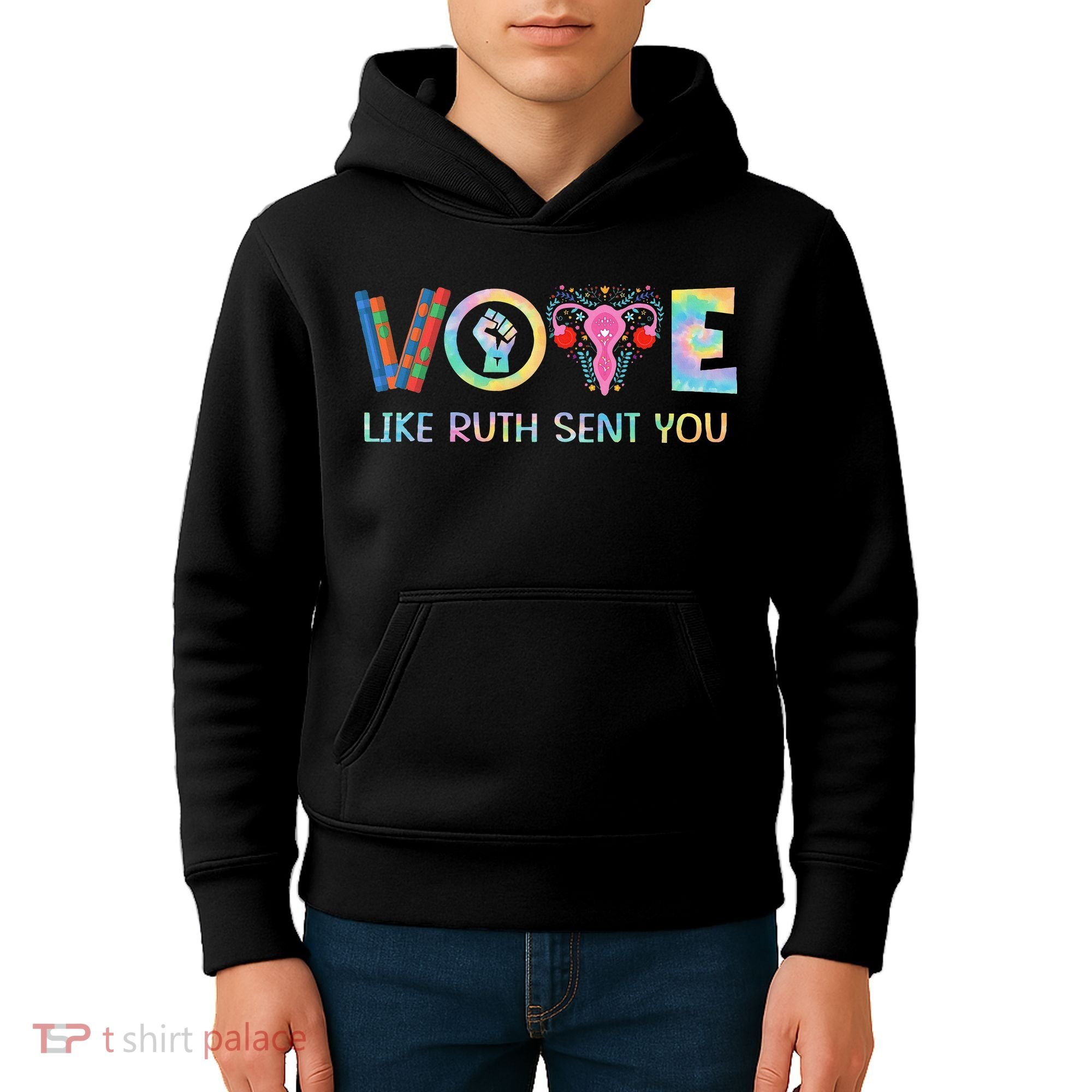 Vote Like Ruth Sent You T Election 2024 Ruth Bader Kids Hoodie