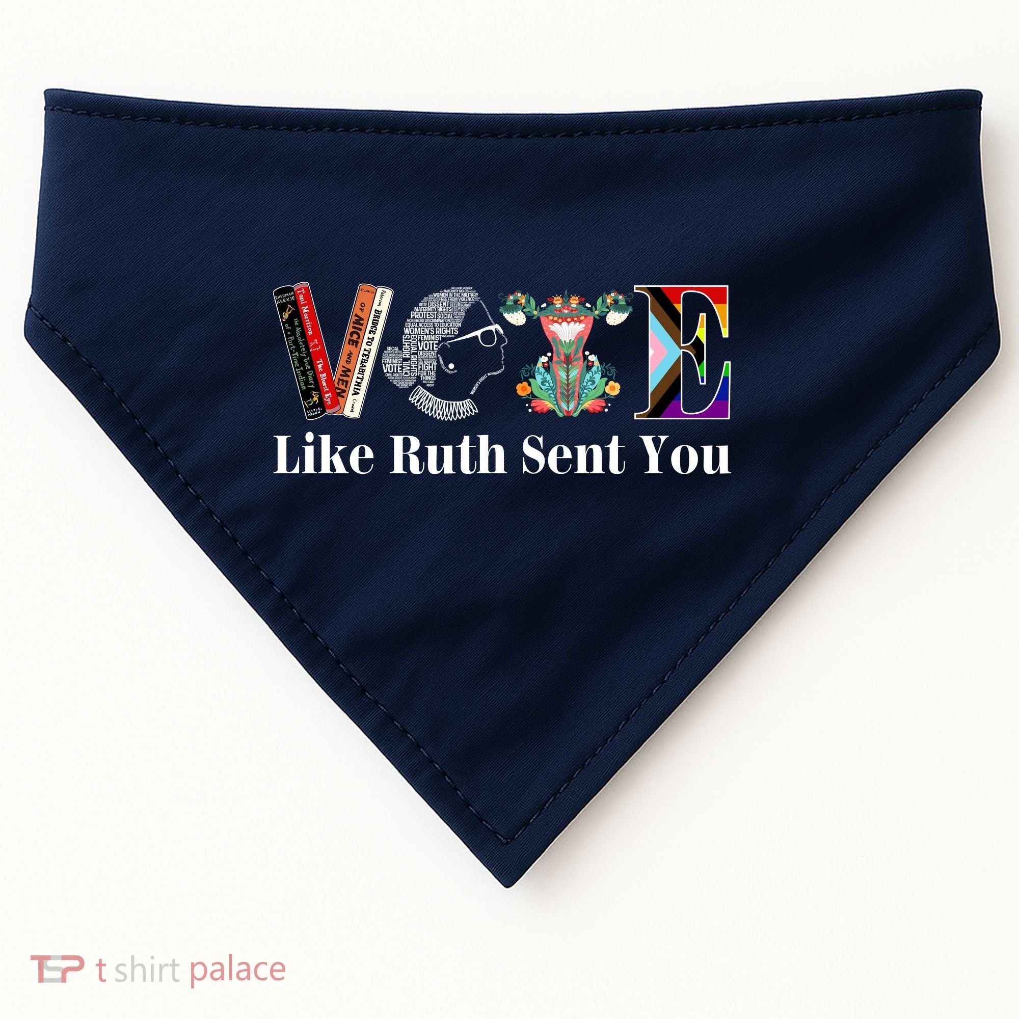 Vote Like Ruth Sent You USA-Made Doggie Bandana