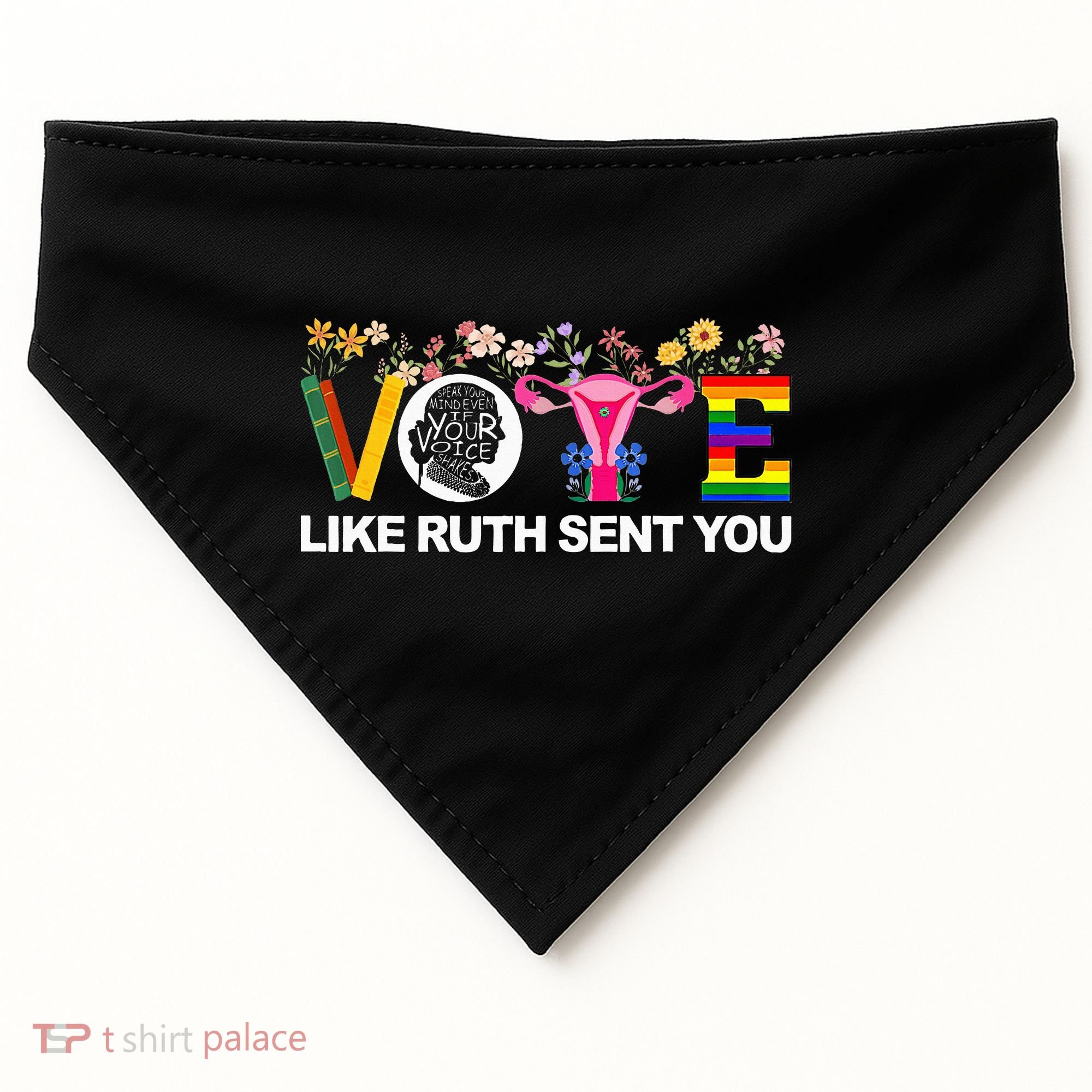 Vote Like Ruth Sent You USA-Made Doggie Bandana