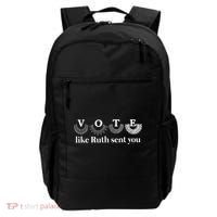 Vote Like Ruth Sent You Feminist Backpack thumb 0
