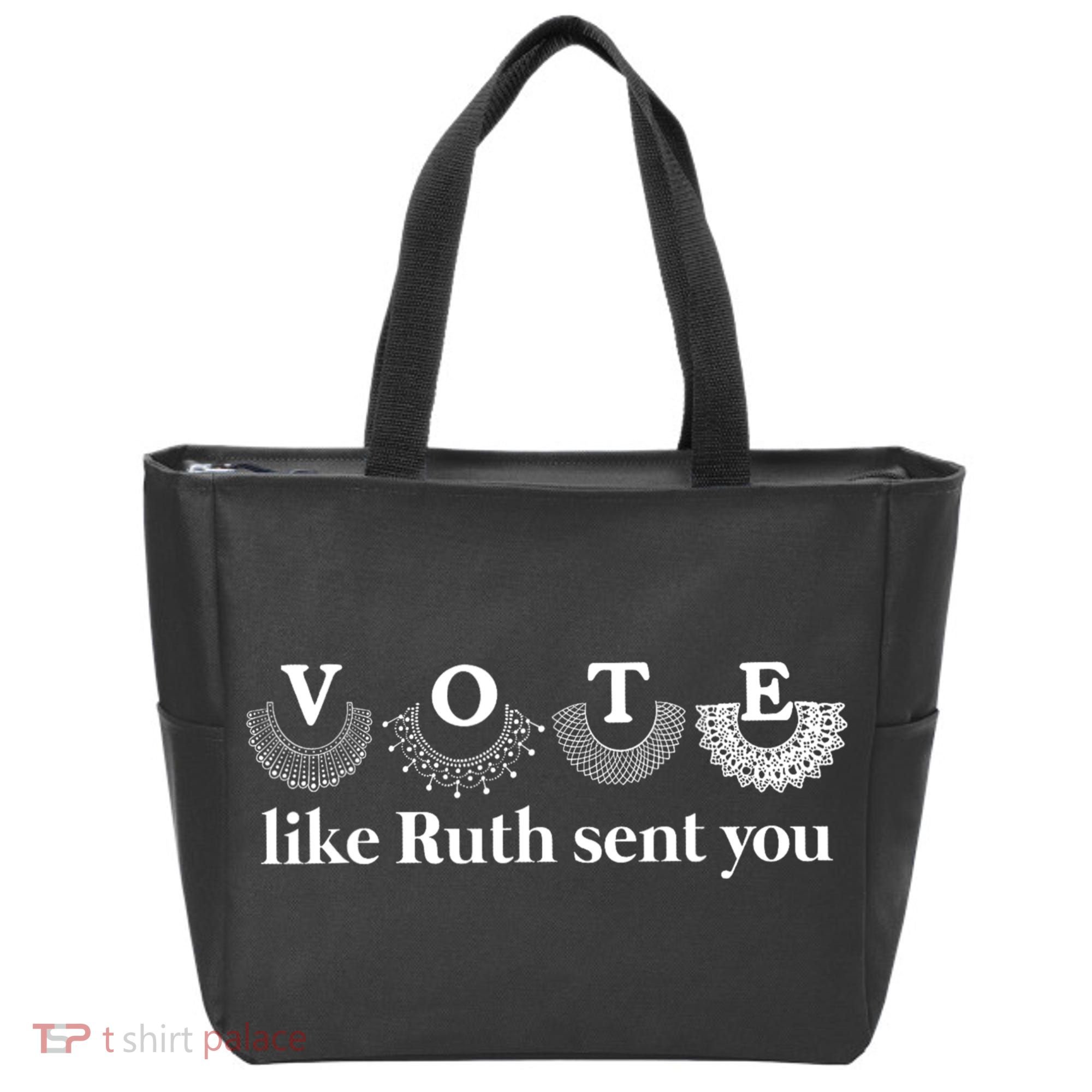 Vote Like Ruth Sent You Feminist Tote Bag