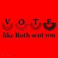 Vote Like Ruth Sent You Feminist Santa Hat thumb 1