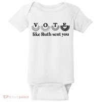 Vote Like Ruth Sent You Feminist Baby Bodysuit thumb 0