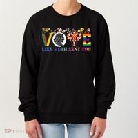 Vote Like Ruth Sent You Feminist Voting Inspirational Women's Sweatshirt thumb 0