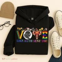 Vote Like Ruth Sent You Feminist Voting Inspirational Hoodie thumb 4