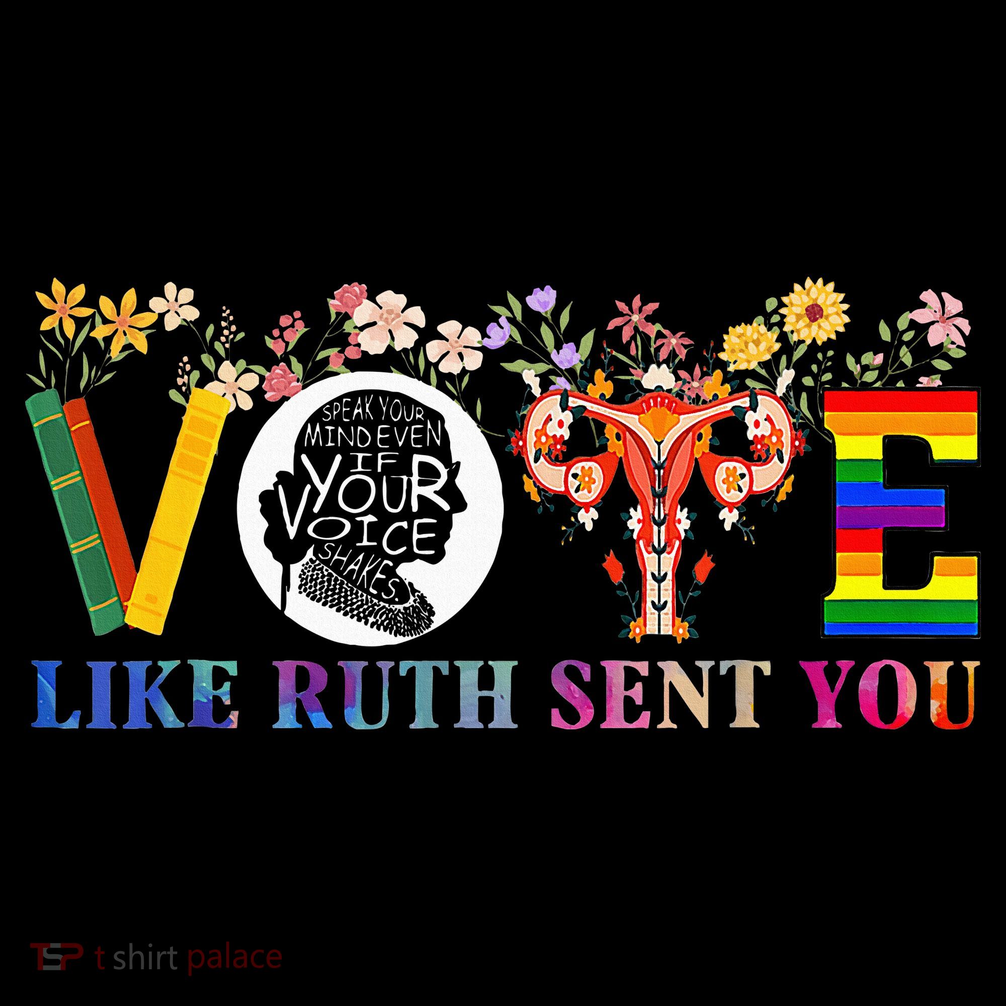 Vote Like Ruth Sent You Feminist Voting Inspirational Women's Hoodie