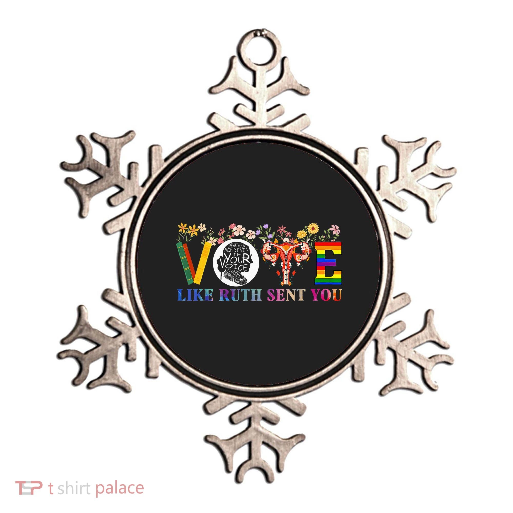 Vote Like Ruth Sent You Feminist Voting Inspirational Ornament