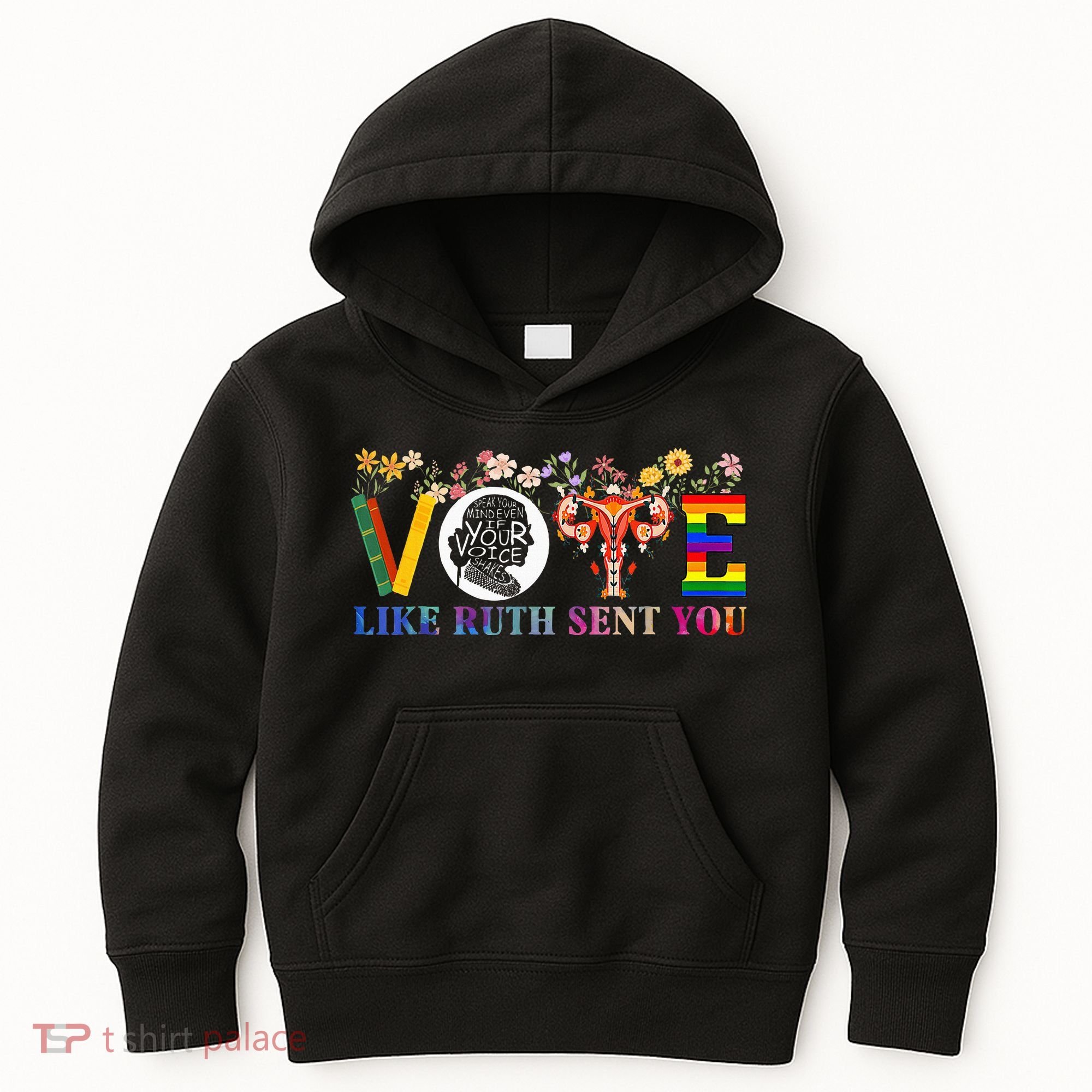 Vote Like Ruth Sent You Feminist Voting Inspirational Kids Hoodie