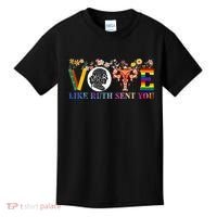 Vote Like Ruth Sent You Feminist Voting Inspirational Kids T-Shirt thumb 0