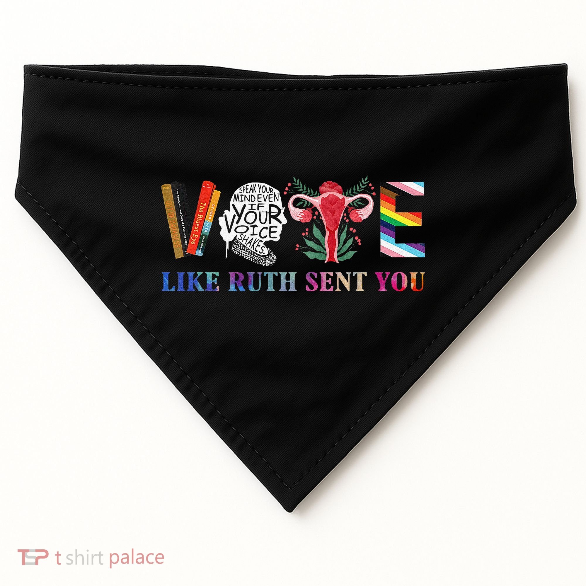 Vote Like Ruth Sent You Gift USA-Made Doggie Bandana