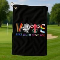 Vote Like Ruth Sent You Gift Golf Towel thumb 1