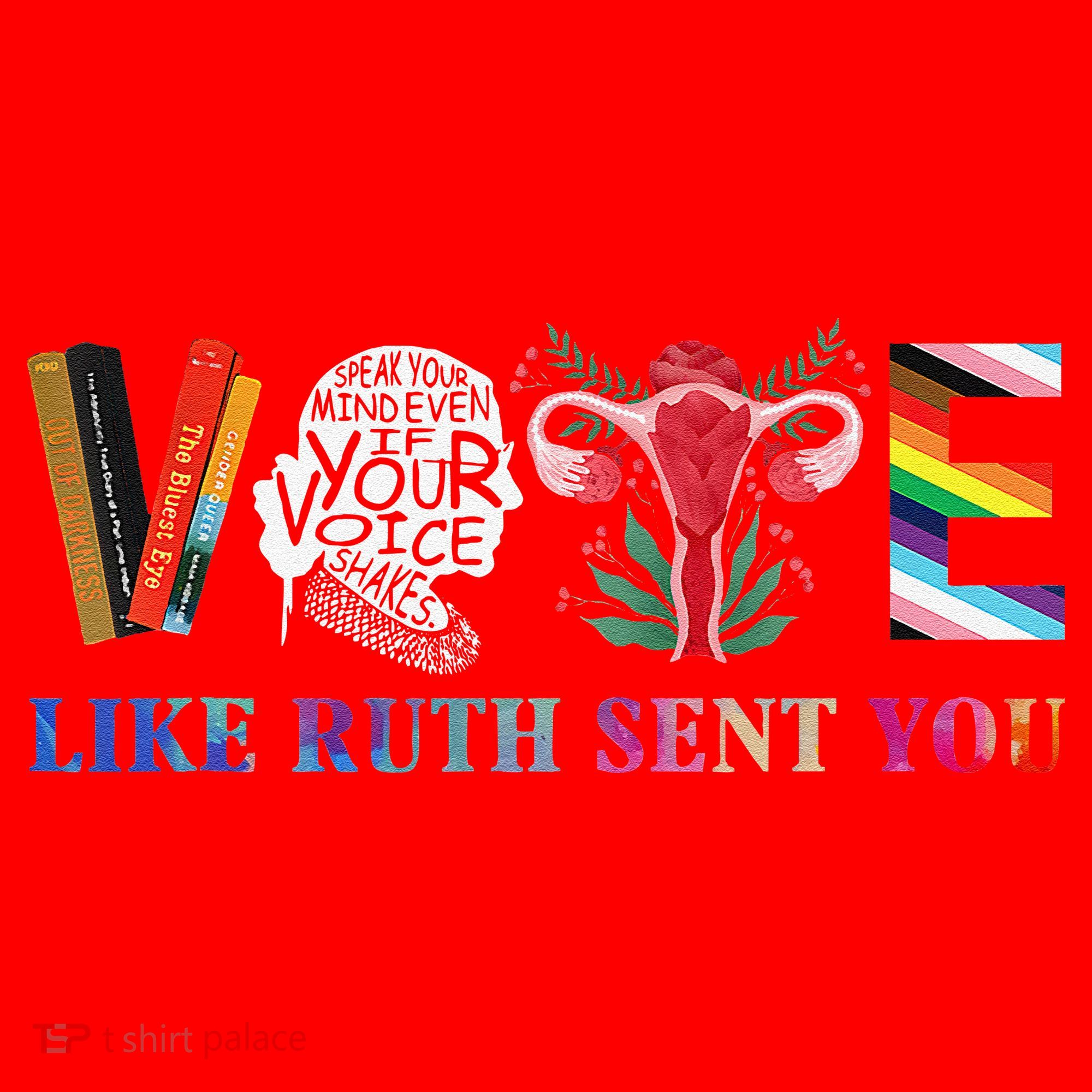 Vote Like Ruth Sent You Gift Santa Hat