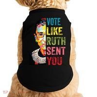Vote Like Ruth Sent You Feminist Gift Women Doggie Tank thumb 0