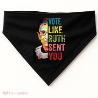Vote Like Ruth Sent You Feminist Gift Women USA-Made Doggie Bandana thumb 0
