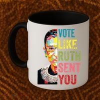 Vote Like Ruth Sent You Feminist Gift Women Coffee Mug thumb 2