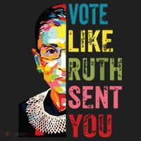 Vote Like Ruth Sent You Feminist Gift Women Beanie thumb 2