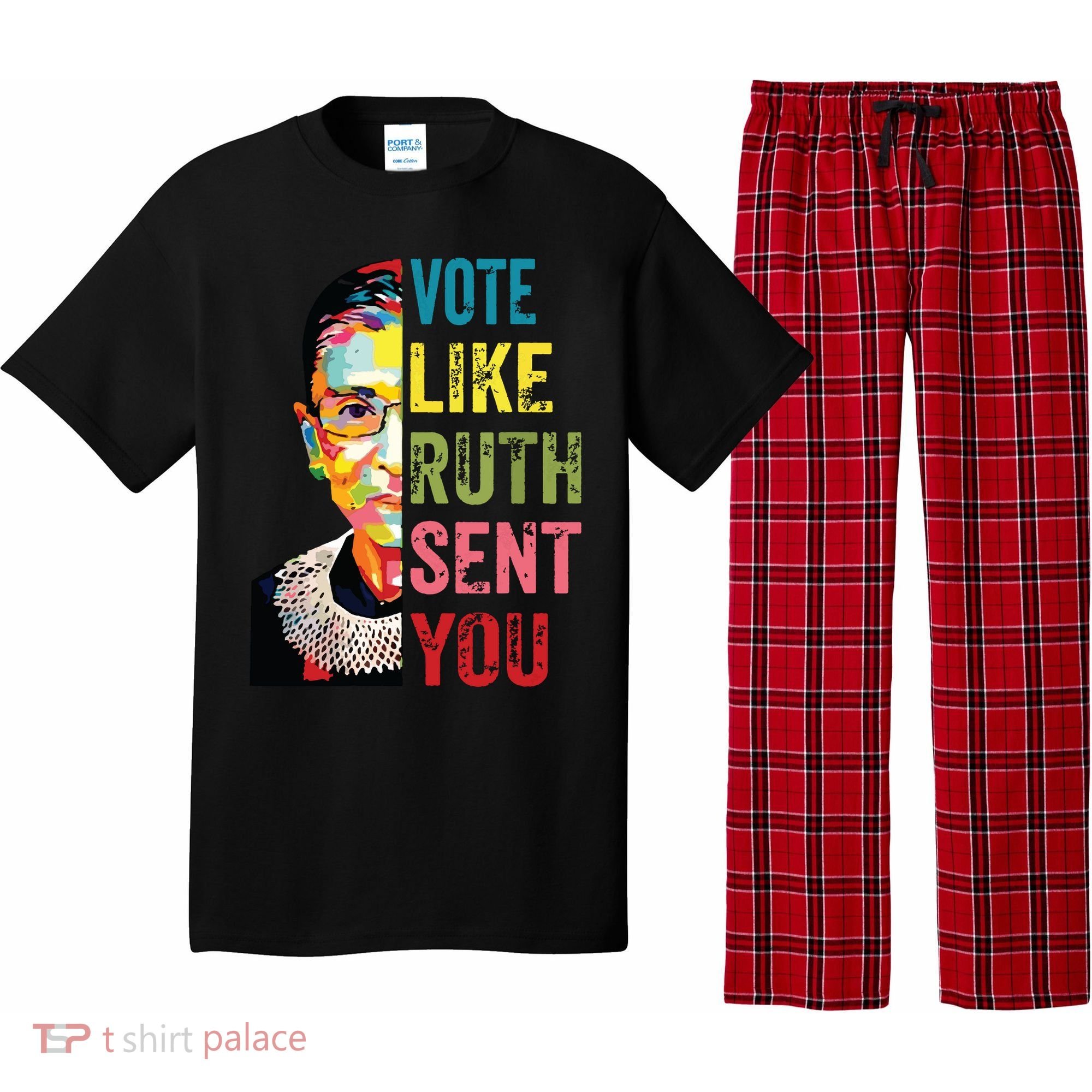 Vote Like Ruth Sent You Feminist Gift Women Pajama Set
