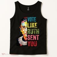 Vote Like Ruth Sent You Feminist Gift Women Tank Top thumb 2