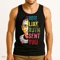 Vote Like Ruth Sent You Feminist Gift Women Tank Top thumb 3