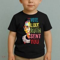 Vote Like Ruth Sent You Feminist Gift Women Toddler T-Shirt thumb 2