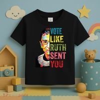 Vote Like Ruth Sent You Feminist Gift Women Toddler T-Shirt thumb 3