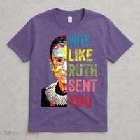 Vote Like Ruth Sent You Feminist Gift Women T-Shirt thumb 4