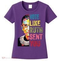 Vote Like Ruth Sent You Feminist Gift Women Women's T-Shirt thumb 0