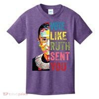 Vote Like Ruth Sent You Feminist Gift Women Kids T-Shirt thumb 0