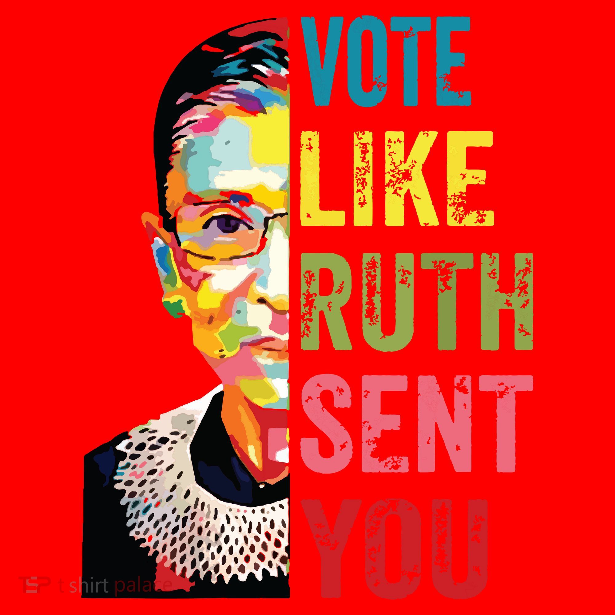 Vote Like Ruth Sent You Feminist Gift Women Santa Hat