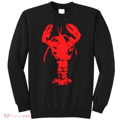 Vintage Lobster Red Imprint Sweatshirt