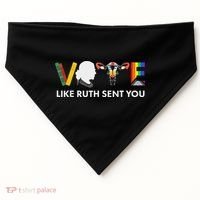 Vote Like Ruth Sent You Feminist Pride USA-Made Doggie Bandana thumb 0