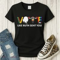 Vote Like Ruth Sent You Feminist Pride Women's T-Shirt thumb 3