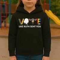 Vote Like Ruth Sent You Feminist Pride Kids Hoodie thumb 3