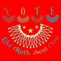 Vote Like Ruth Sent You Ruth Bader Ginsburg Rbg Santa Hat thumb 1