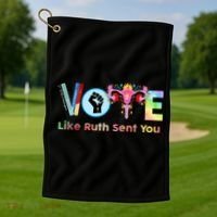 Vote Like Ruth Sent You Feminist Ruth Bader Ginsburg Rbg Golf Towel thumb 1