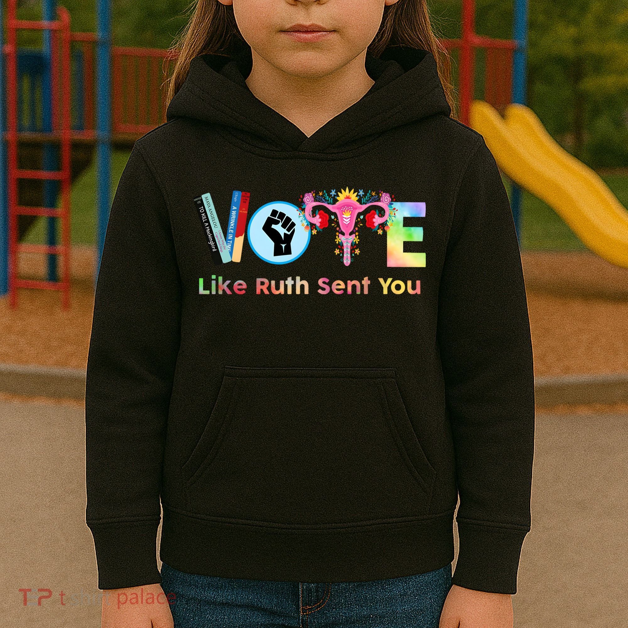 Vote Like Ruth Sent You Feminist Ruth Bader Ginsburg Rbg Kids Hoodie