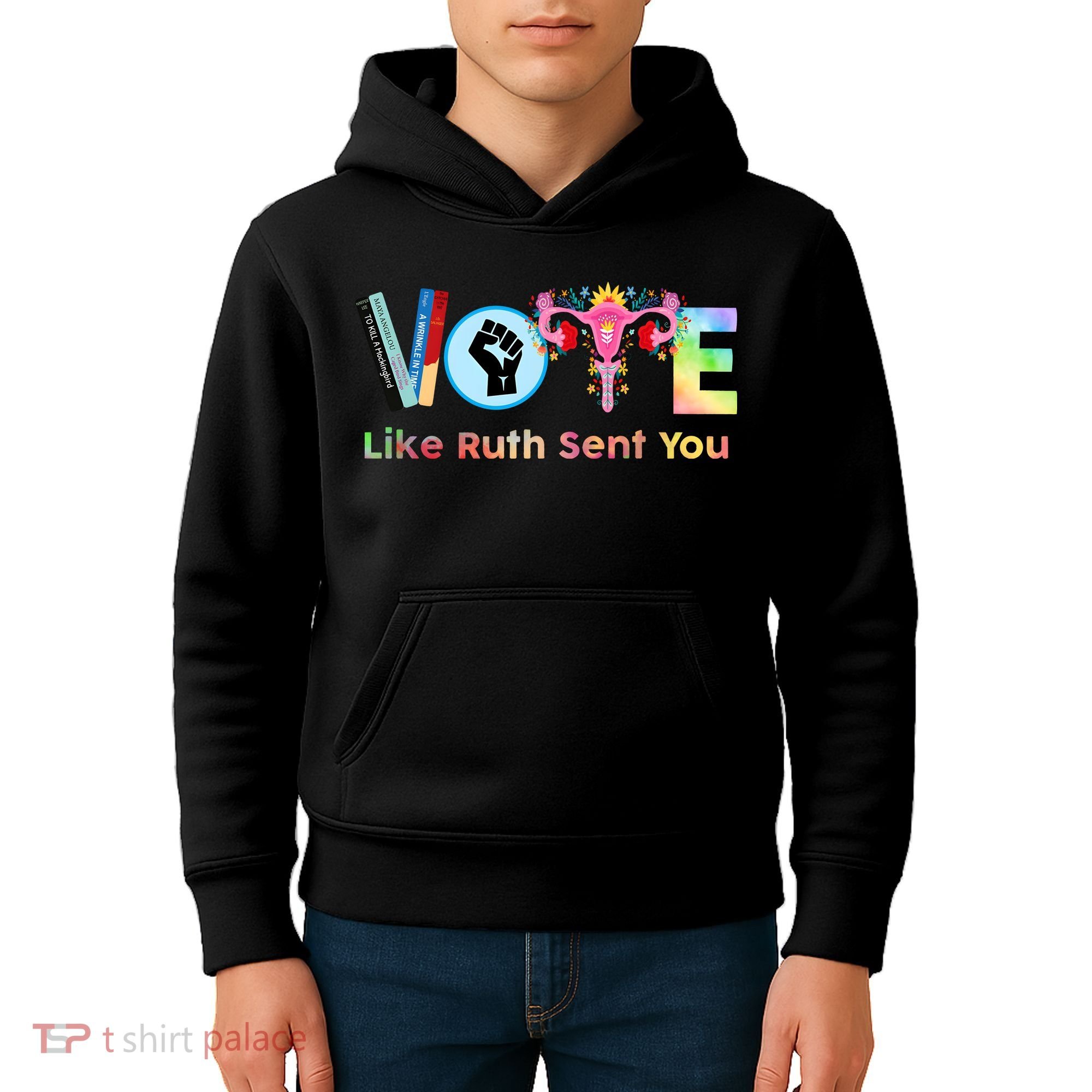 Vote Like Ruth Sent You Feminist Ruth Bader Ginsburg Rbg Kids Hoodie