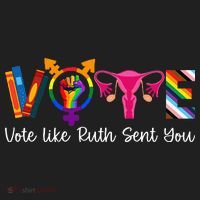 Vote Like Ruth Sent You Uterus Feminist Lgbt Women's Sweatshirt thumb 2