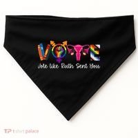 Vote Like Ruth Sent You Uterus Feminist Lgbt USA-Made Doggie Bandana thumb 0