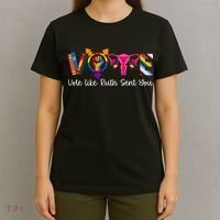 Vote Like Ruth Sent You Uterus Feminist Lgbt T-Shirt thumb 4