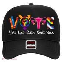 Vote Like Ruth Sent You Uterus Feminist Lgbt Hat thumb 0