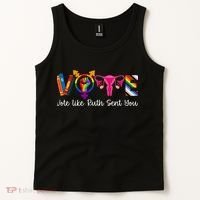 Vote Like Ruth Sent You Uterus Feminist Lgbt Tank Top thumb 2