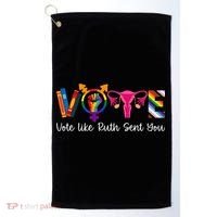 Vote Like Ruth Sent You Uterus Feminist Lgbt Golf Towel thumb 0